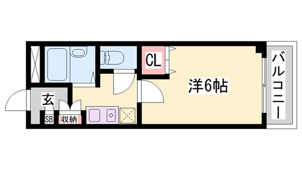 西新町駅 徒歩24分 2階の物件間取画像